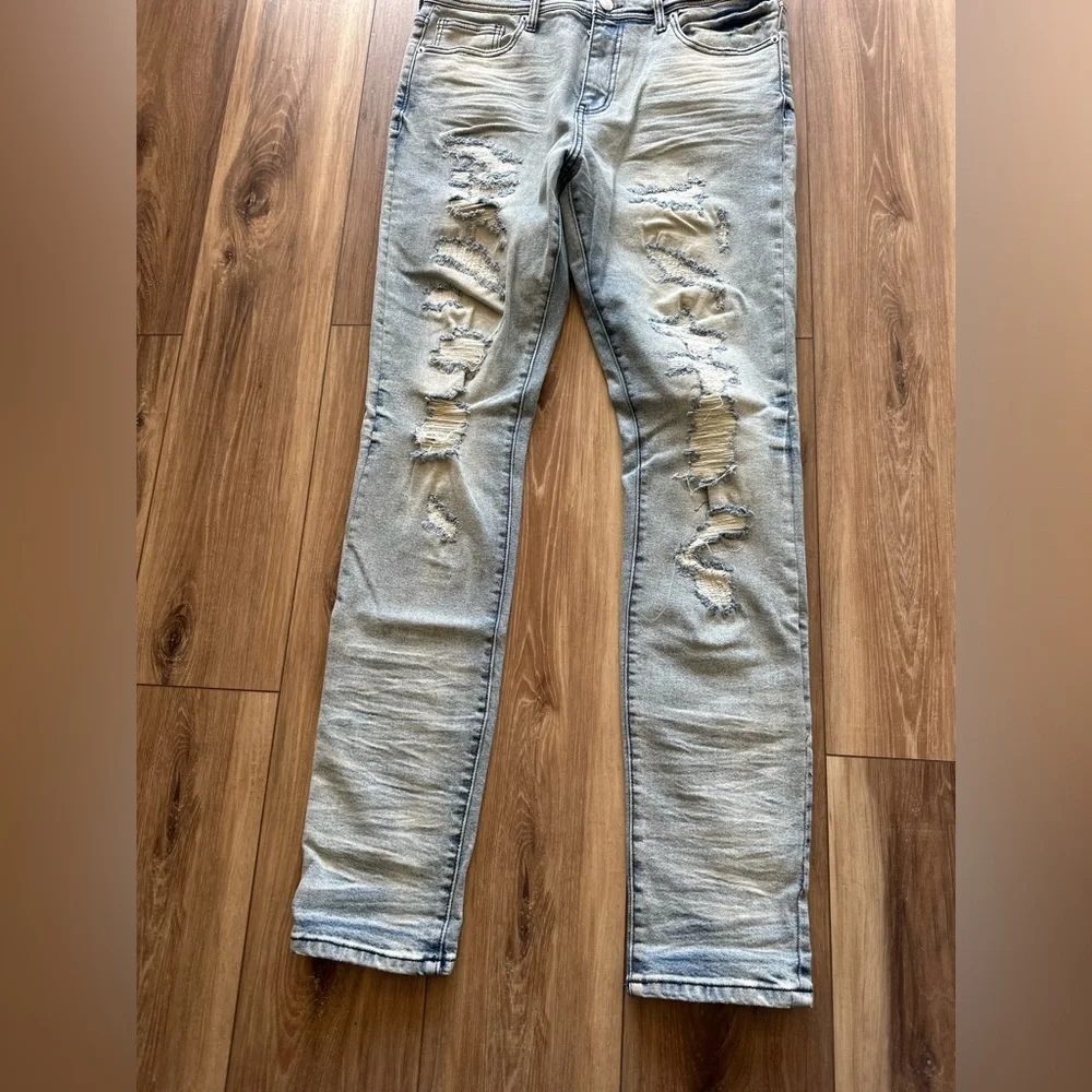 Nova men’s distressed jeans size 34 - Picture 2 of 4